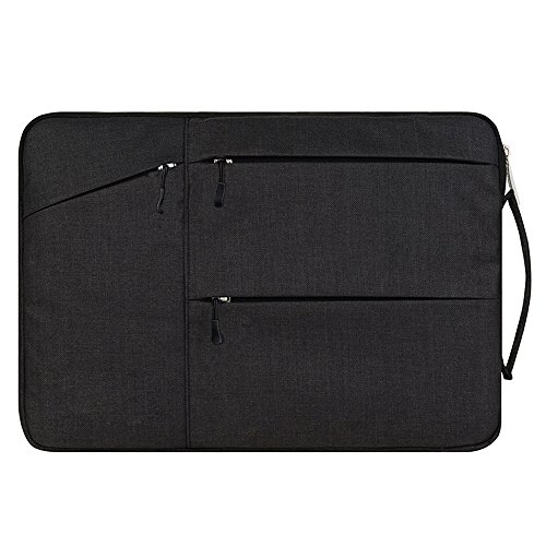 Lebensein Laptophülle Laptoptasche mit Griff für 15-15,4 Zoll Laptops Ultrabooks, 38cm Notebook Schutzhülle Sleeve Speziell für 15,4" MacBook Pro, Stoßfest, Wasserresistent, Schwarz