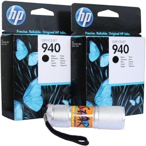 Saver Set - 2 x HP 940 Officejet Ink Cartridges Black C4902AE, Total 2000 Pages