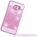 Produktbild Samsung S7 Edge G9350 Schutz Bling Hart Case - Sunroyal Diamant Luxus Kristall Strass Glitzer Shining Hard Back Cover Schale Handy Tasche Etui Hülle für Samsung Galaxy S7 Edge SM-G935F, Rosa Pink
