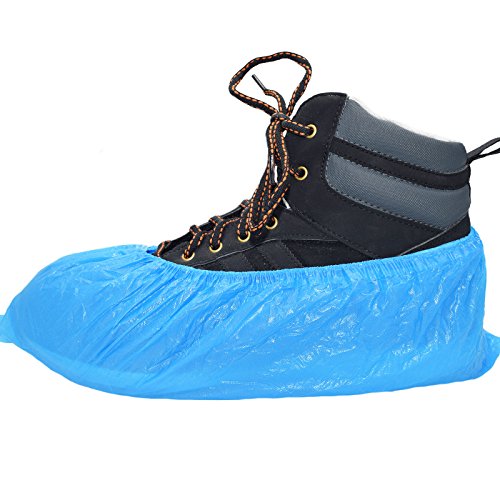 300 Premium Simply Direct Disposable Shoe Covers / Overshoes. Strong Floor, Carpet, Shoe Protectors CPE 3.5g x 100. Embossed. Medium to Heavy Use by Simply Direct