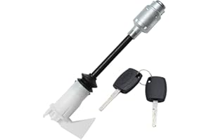 Hoypeyfiy Reparatursatz für Motorhaubenschloss Lacth mit 2 Schlüsseln Ersatzteil für Ford Focus MK2 2004-2012 (1343577-lange Stange)