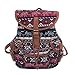 Produktbild Frauen Vintage Canvas Tasche VENMO National Wind Rucksack/ Reisetasche Schultasche/ Mädchen Rucksack/Canvas/Hand gewebt/Mini/National Wind/Casual/Cute/Mini/Kunst/College Wind/Reisen (Multicolor B)