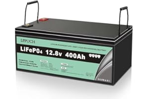 GENÉRICO La batería de fosfato de hierro y litio de 12 V y 400 Ah puede reemplazar a las baterías AGM y de ciclo profundo, y es adecuada para vehículos recreativos, barcos, sistemas solares, etc.