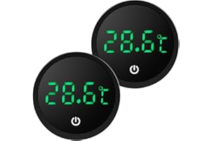 EEEKit Termometr Do Akwarium Aquarienthermometer, Zestaw 2 Cyfrowych Termometrów Samoprzylepnych Do Zbiorników Rybnych I Terrariów