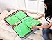 [Official Shop] BXT Travel Essential Bags-in-Bag,Travel Storage Suitcase Tidy Laundry Mesh Bag Clothes Pack Organiser Set of 5- Green