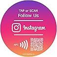 TAPiTAG Follow Us on Instagram PVC Tag NFC & QR Code 120mm