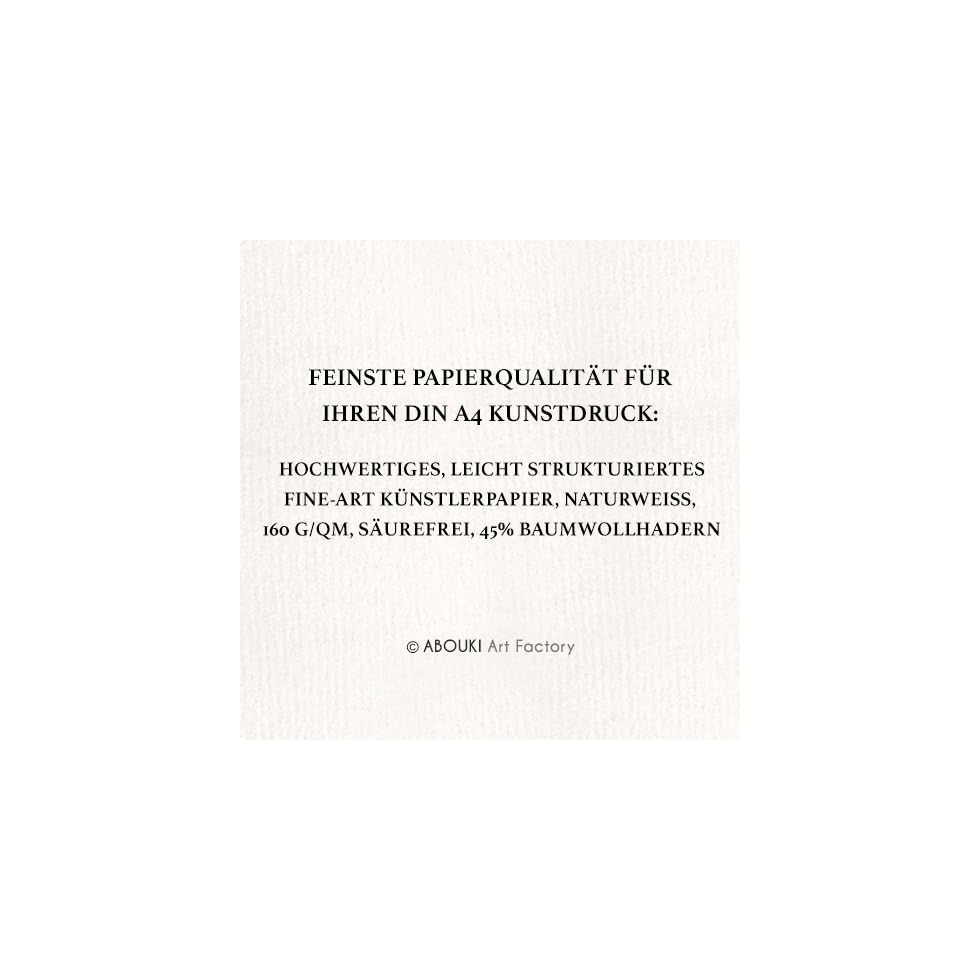 FUCHS Hör nie auf zu träumen ABOUKI Kunstdruck Poster Bild Geschenk