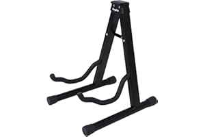 KEPLIN soporte de guitarra plegable universal para todas las guitarras, acústica y bajo eléctrico, soporte A