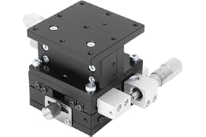 JECTSE XYZ 3 Axis Manual Linear Stage, 60x60mm Trimming Bearing Tuning Platform Sliding Table,Linear Positioning Stage Bearing Tuning Platform Sliding Table,XYZ 3-Axes DOF