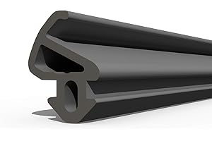 DQ-PP S-900 LB guarnizione per finestre, colore nero, 10 m, in gomma, per finestre in PVC, per profili in alluminio, per porte