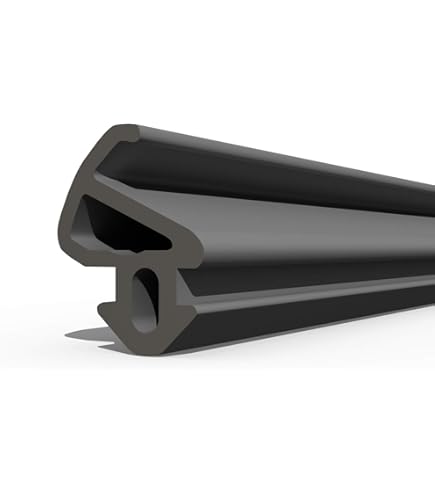 DQ-PP S-1559 Aluplast raamafdichting, zwarter rubberen afdichtingstape, kunststof afdichtingen, aluminium profielafdichting, voor pvc ramen en deuren, 10 m