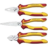 Wiha Professional electric pliers set with universal pliers, semi-round | (26852) Universal pliers 180 mm + semi-round mouth