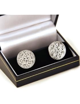 Manschettenknöpfe – Keltisch drei wirbel