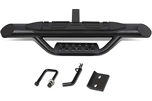 DNA MOTORING PT-ZTL-8118 2 Inches Receiver 36.5 Inches x 3.75 Inches Heavy Duty Towing Hitch Step Bar,Black