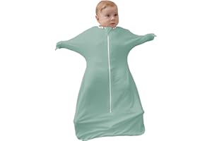 ZIGJOY Shark-Fin Transition Swaddle - Baby Sleeping Bag 95% Bamboo Fiber Sleep Sack for Newborn Wearable Blanket