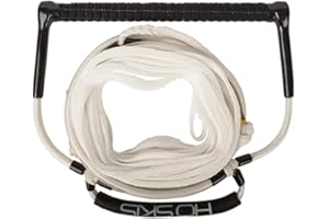 HO Hyperlite 15" Elite Deep V Handle W 75' Recreational Line - White - Unisex - Deep-V - Coated rope