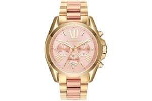 Michael Kors Bradshaw Watch für Damen, 43mm Quarz-Chronographenwerk mit Edelstahlarmband