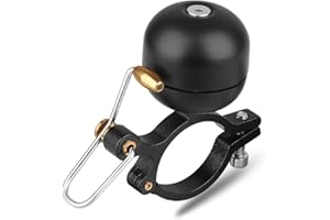 ASUDARO Timbre De Bicicleta, Campana De Bicicleta De Aleación Clásica Timbre de Bicicleta Ruidoso Bocina De Bici para Bicicletas, MTB Manillar De 2cm-3cm De Diámetro Accesorios para Bicicletas