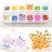 Five Season 12 Colors Dried Flowers Decoration Nail Art Sticker DIY Tips