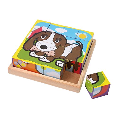 Preisvergleich Produktbild Small Foot Company 1475 - Würfelpuzzle Haustiere