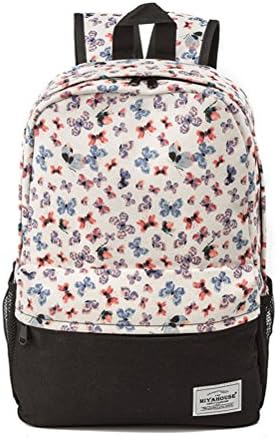 Winnerbag High Quality Female Backpacks Vintage Floral Print Bookbags Canvas School Bag For Teenagers Travel Leisure Laptop Backpack