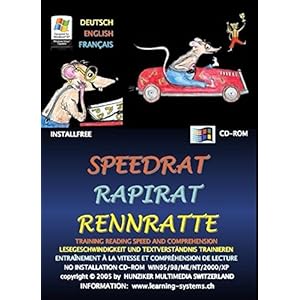 Speedrat - Rapirat - Rennratte: Training Reading Speed and Comprehension - Lesegeschwindigkeit und Textverständnis trainieren - Entraînement à la Compréhension de Lecture (Livre en allemand)
