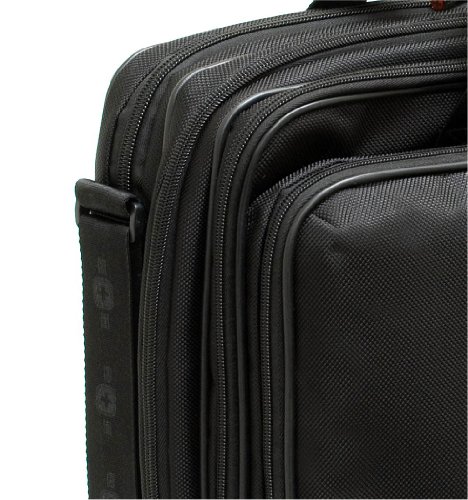 Wenger 600655 LEGACY 17  Triple-Gusset Laptop-Tasche  Flughafen freundlich mit iPad Tablet eReader Tasche in Schwarz Grau  19 Liter 