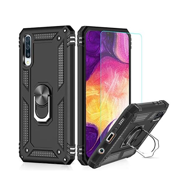 LeYi Hülle für Samsung Galaxy A50 Handyhülle Cover mit Schutzfolie