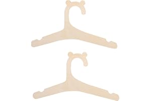 KUOXAN 10 Pcs Baby Hangers, Baby Coat Hangers, Cute Shape Kids for Clothes, Vests, Blouses and Pants