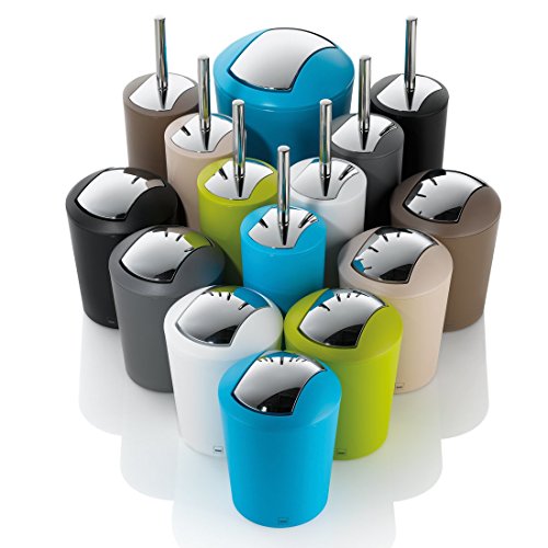 Kela 22276 WC-Bürste und Behälter, 36,5 cm Höhe, Kunststoff, Matt, WC-Garnitur, Marta, Grau - 5