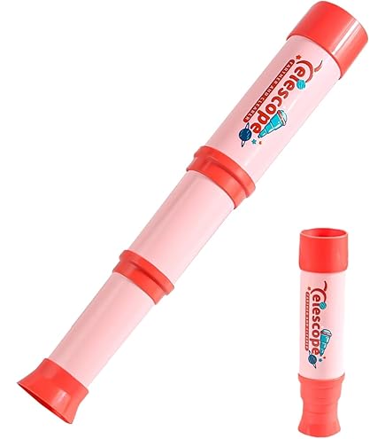 Télescope Pour Enfants 12x Grossissement - Tube Métallique Extensible, Idéal Pour Observer La Lune, Les Oiseaux, Dès 8 Ans