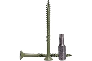 MARCOPOL Confezione da 50 viti per legno con finitura anticorrosione, 4,5 x 70 mm, viti per legno, testa Torx, tipo 17