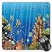 Produktbild BGLKCS Marine Mauspads Mouse Pad, Majestic Universe Deep Underwater World Exotic Coral Reef with Sea Creatures Nature, Standard Size Rectangle Non-Slip Rubber Mousepad, Multicolor