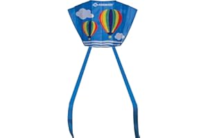 Schildkröt Aquilone Tascabile e Maneggevole, 65x45cm, Incluso Cavi in Poliestere 5 kp con Maniglia, Scala Beaufort 2-4