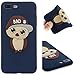 Price comparison product image CMAOS iPhone 7 Plus / 8 Plus Case, Unique Custom Cool Design Protective Case, personalised pattern cartoon owl, bird, animal, TPU Case [Full Body Protective] [Anti-Scratch] [Shatter-Proof] Cover For Apple iPhone 7 Plus / Apple iPhone 8 Plus [With Free Tempered Glass Screen Protector] - (Blue)