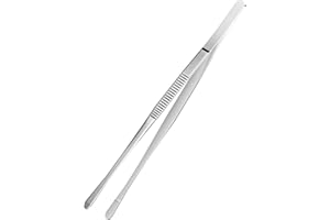 Newaner Pinze da Cucina in acciaio Inossidabile, 30cm barbecue pinzette da cucina, perfetto per chef, amanti del cibo, festa barbecue, professionisti della cucina e altro ancora.