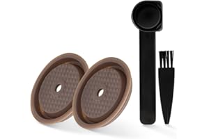 HAILASRE Coperchi per capsule riutilizzabili VERTUO 2 pezzi+capsule vuote per caffè ricaricabili-80+230ml ciascuno 5 pezzi,Tappi per capsule in silicone per cialde ricaricabili Nespresso VertuoLine