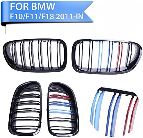 Sengear Gloss Black M-color Kidney Grill Double Line Grille