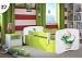 Produktbild Kocot Kids Kinderbett Jugendbett 70x140 80x160 80x180 Grün mit Rausfallschutz Matratze Schubalde und Lattenrost Kinderbetten für Mädchen und Junge - Kleiner Dino 160 cm