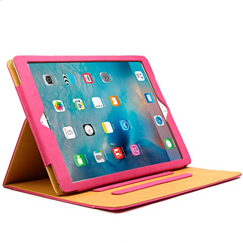 Original Urcover® Tasche Smart Cover iPad Pro 12.9 Zoll ( 2015 /2016 Version) Schutz Hülle Case [Sleep / Wake Funktion] und inkl Displayschutzfolie & Zubehör | Pink - 2