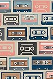  Journal: Dotted grid paper  Mixed cassette tape image cover