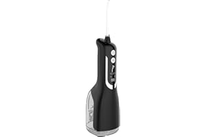 ILESTDG Luxecare Luxe Water Flosser, IPX7 Waterproof Double Flosser for Home Travel White (Black)