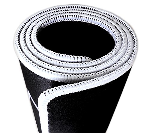 LionControl Hochwertiges Control Gaming-Mauspad-XXL (800x400x3mm) | Schwarz | Wasserdicht | Genähte Umrandung | Anti-Rutsch-Rückseite | Für Computer | Laptop | Tastatur | Maus - 4