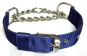 Skora and Durable Dog Choke Collar 4MM - Large Dogs (Blue)