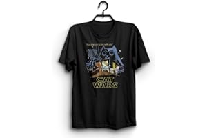 MY PIXEL PRINT CAT Wars Tee Parody Mens Funny Black T Shirt Novelty Joke Tshirt Rude Gift Him Dad Birthday Slogan