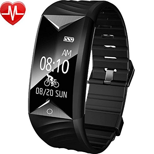 Willful Pulsera Inteligente para Deporte, Fitness Tracker con Pulsómetros, Cronómetro, Gps para running, monitor de ritmo cardiac, Notificación de mensajes, Impermeable IP67, Monitor de Sueño Pulsera