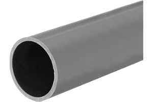 QUARKZMAN Tube Rigide en PVC Tube Rond 36mm ID 40mm OD 33cm de Long Gris Clair pour Manchon de Câble de Conduite d'Eau