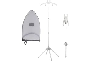 AMESOR Dampf-Kleiderbügel - Kleidungsstück Dampfgarer Rack | Stehend Steamer Clothes Hanger Für Kleidung | Zusammenklappbarer Teleskop Dampfgarerhalter | Zubehör Halterung Für Dampfbügelmaschine Für Haus