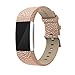 Produktbild Ersatz-Armband für Fitbit Charge 2 ,COLORFUL Glänzendes Leder Ersatzarmband Uhrenarmband Replacement Wechselarmband watch band für Fitbit Charge 2 (Roségold)