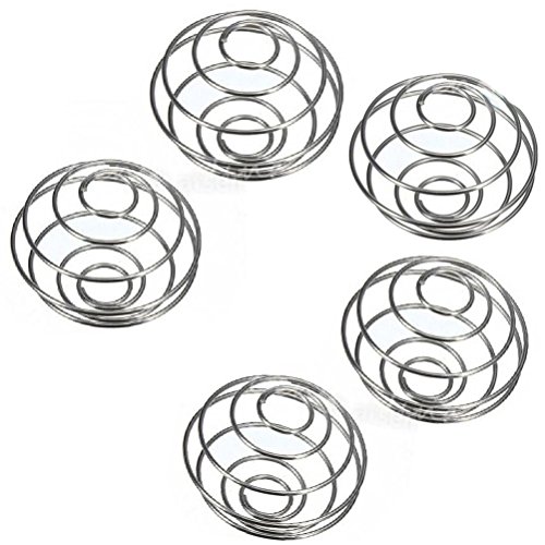 JaneDream 5PCS Stainless Blender Mixing Wire Whisk Ball for Mixer Shake Shaker Cup